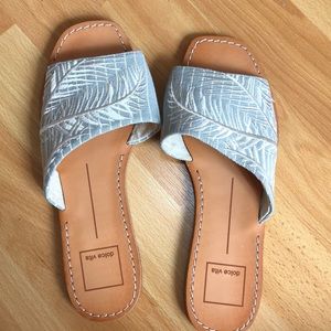 Never worn blue dolce vita slipper